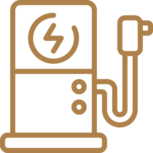 EV charger (electric vehicle charging available) Icon